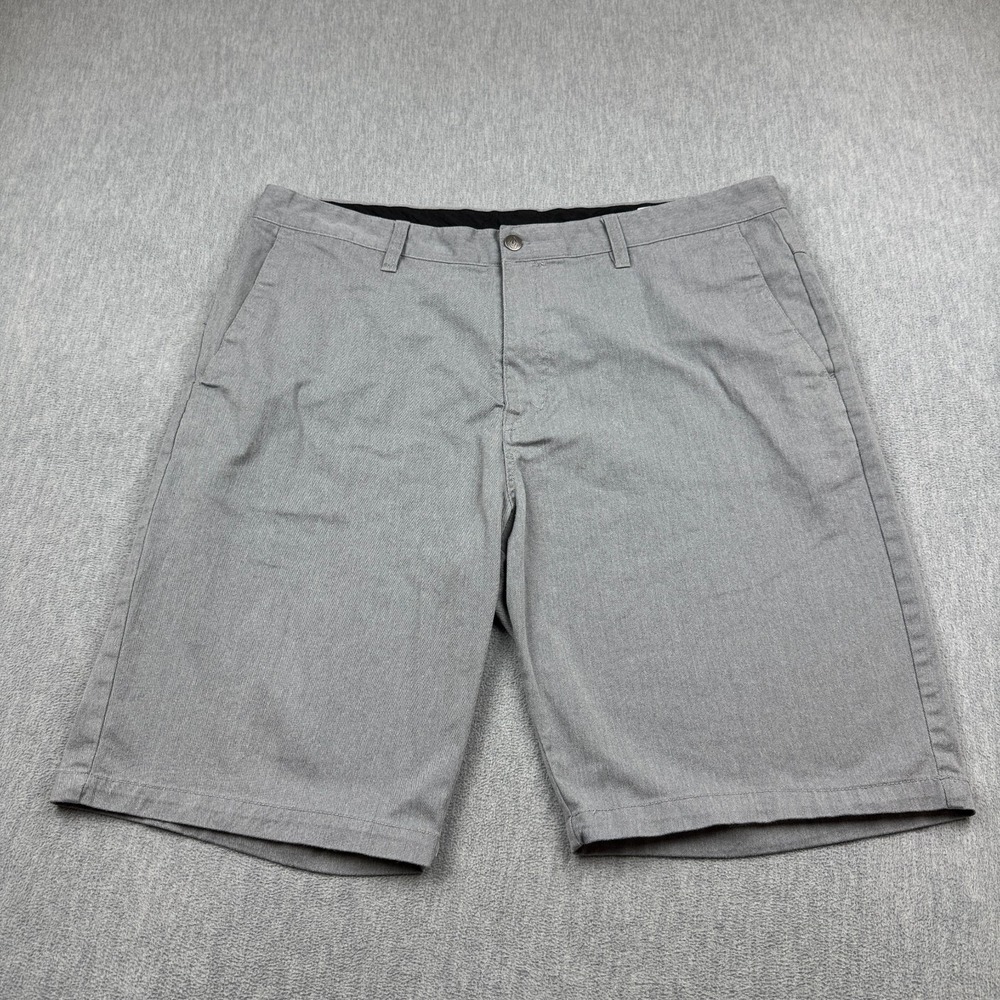 Volcom‎ Chino Shorts Mens 40 Gray Casual Walk Streetwear Modern Skater Comfort